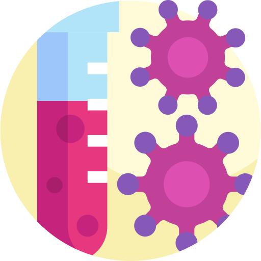 coronavirus Detailed Flat Circular Flat icoon