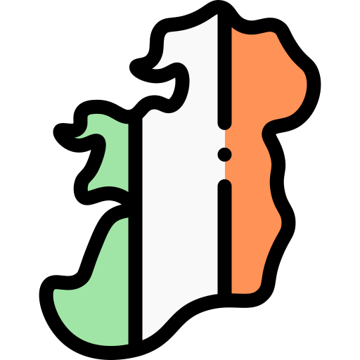 Ireland Detailed Rounded Lineal color icon