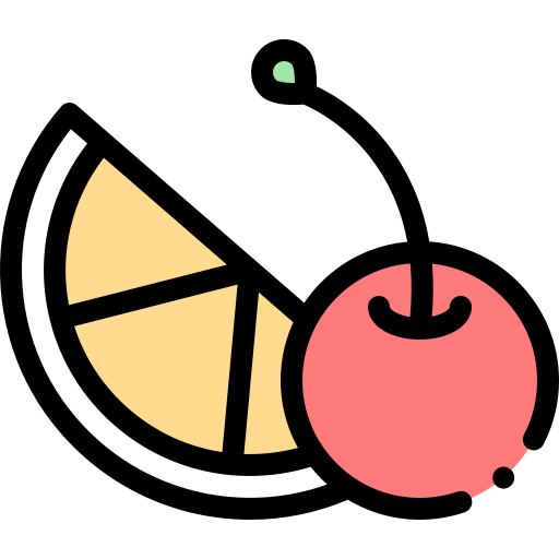 果物 Detailed Rounded Lineal color icon