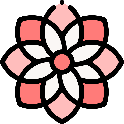 Dahlia Detailed Rounded Lineal color icon