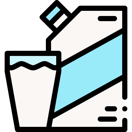 Milk box Detailed Rounded Lineal color icon