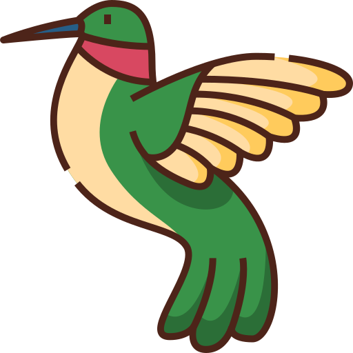 Hummingbird Generic Outline Color icon