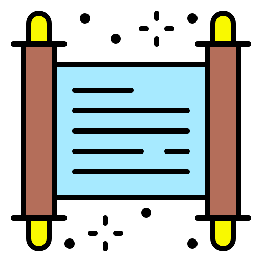 Scroll Generic Outline Color icon