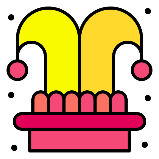 광대 모자 Generic Outline Color icon