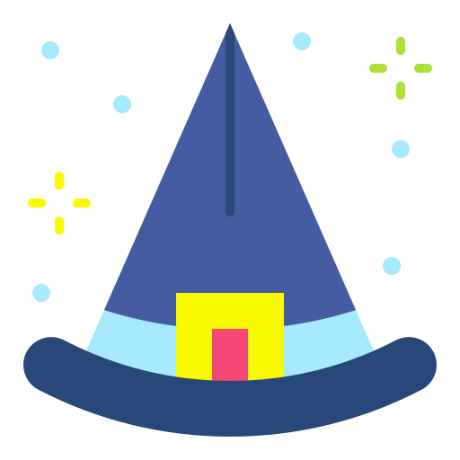Шляпа ведьмы Generic Flat иконка