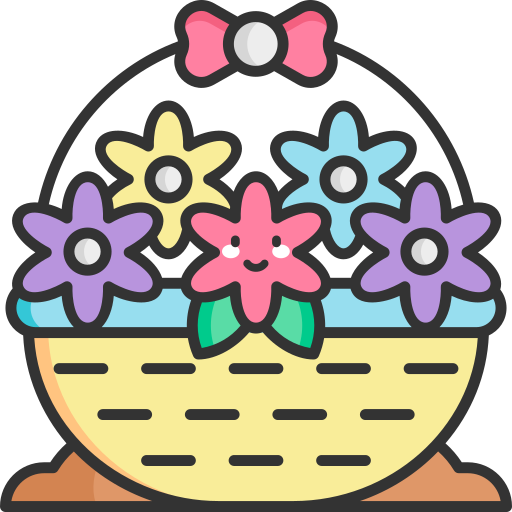 canasta de flores SBTS2018 Lineal Color icono