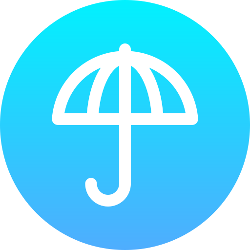 paraplu Generic Flat Gradient icoon