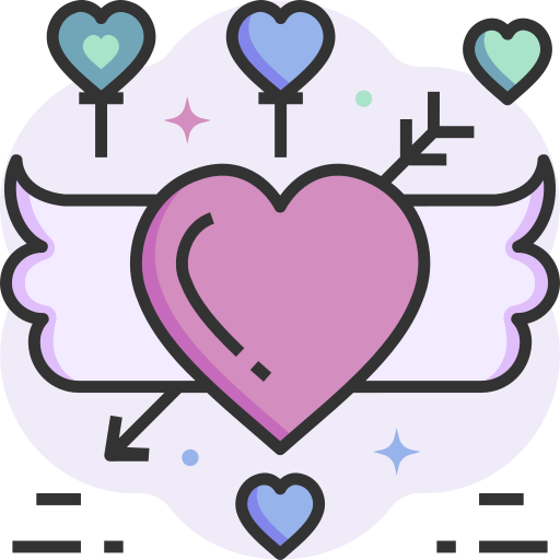 Сердце SBTS2018 Lineal Color иконка
