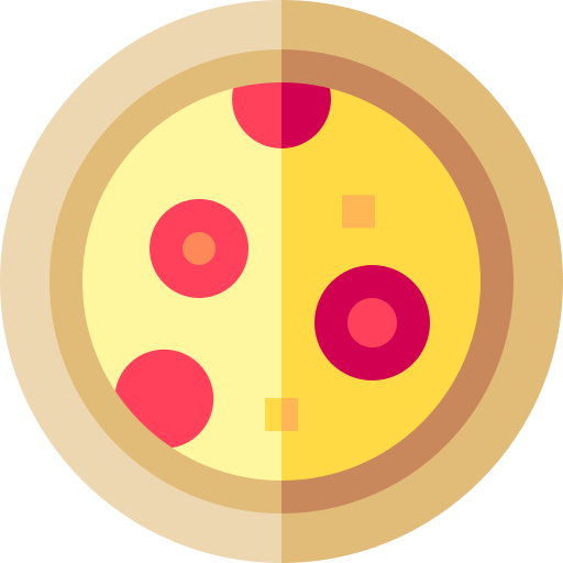 피자 Basic Straight Flat icon