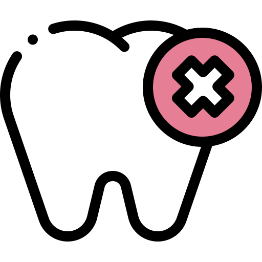 Tooth Detailed Rounded Lineal color icon