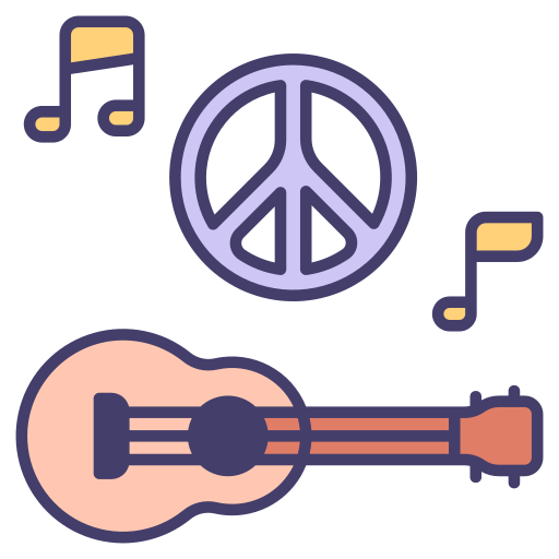 Guitar MaxIcons Lineal color icon