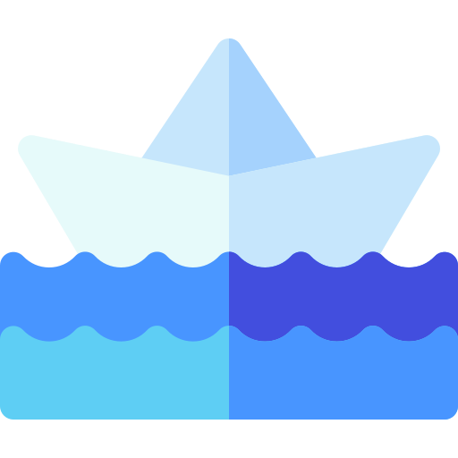 Paper boat Basic Rounded Flat icon