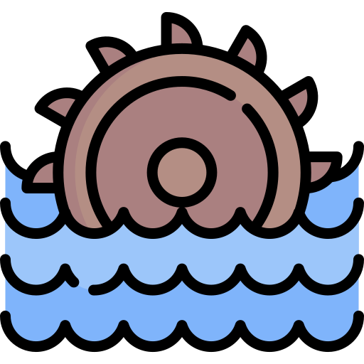 młyn wodny Special Lineal color ikona