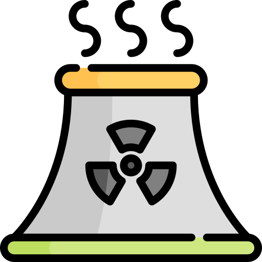 elektrownia jądrowa Special Lineal color ikona