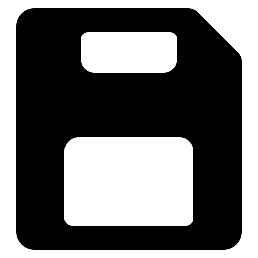 bouton enregistrer Generic Glyph Icône