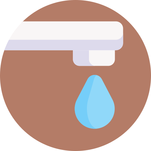 水道水 Detailed Flat Circular Flat icon