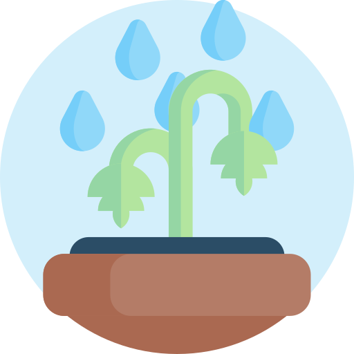 Watering plants Detailed Flat Circular Flat icon