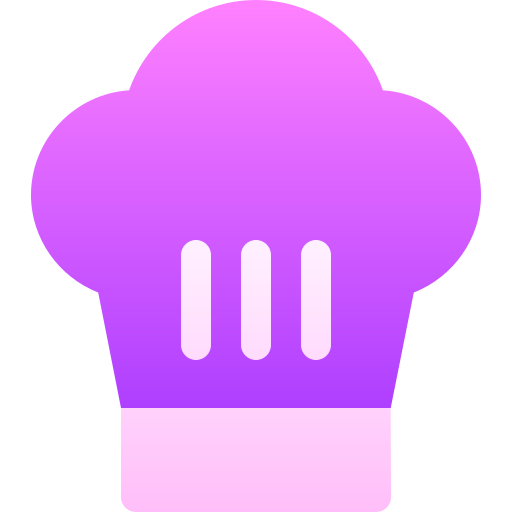 sombrero de cocinero Basic Gradient Gradient icono