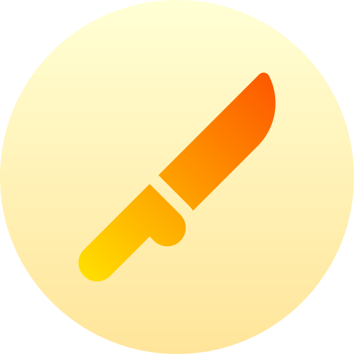 Knife Basic Gradient Circular icon