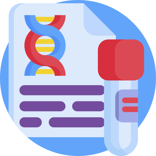 ДНК-тест Detailed Flat Circular Flat иконка