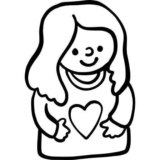 Pregnant Hand Drawn Black icon