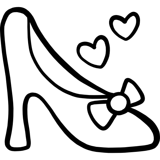 Shoe Hand Drawn Black icon