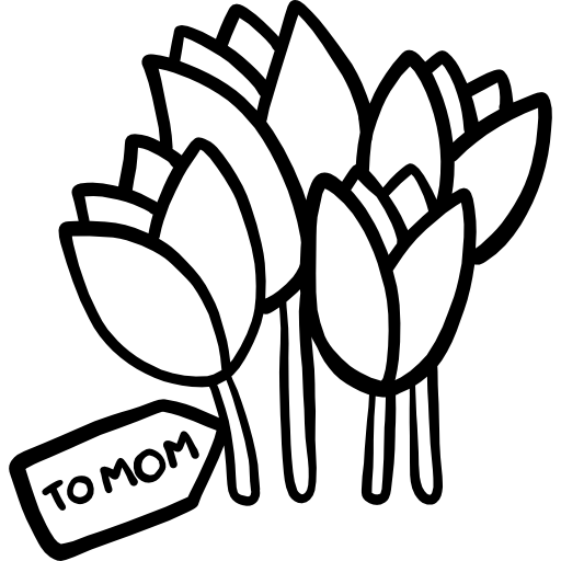 tulpen Hand Drawn Black icon