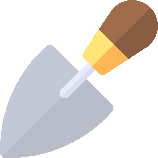 Trowel Basic Rounded Flat icon