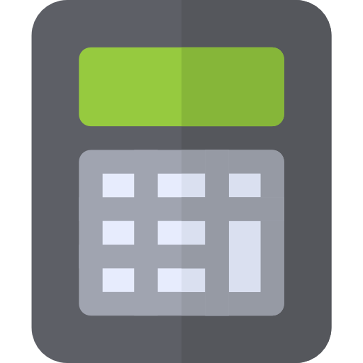 Calculator Basic Rounded Flat icon