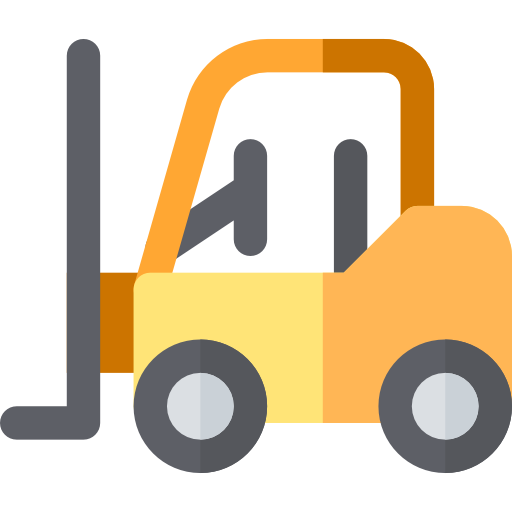 Forklift Basic Rounded Flat icon