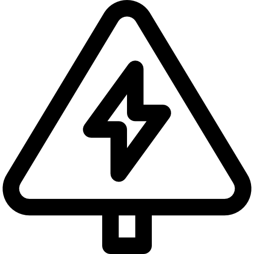High voltage Basic Rounded Lineal icon