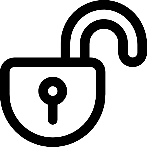 Unlock Basic Rounded Lineal icon