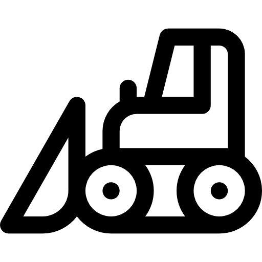 bulldozer Basic Rounded Lineal icon
