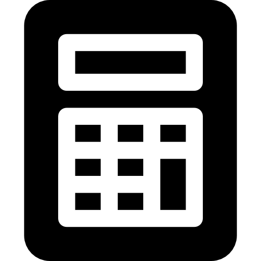 calculadora Basic Rounded Filled icono