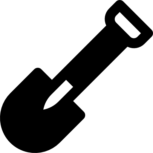 Shovel Basic Rounded Filled icon