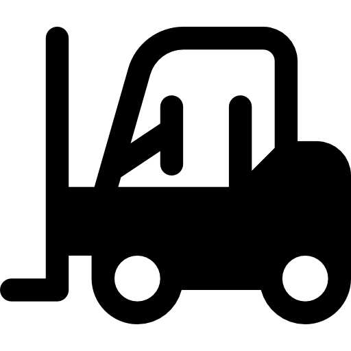Forklift Basic Rounded Filled icon