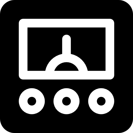 Voltmeter Basic Rounded Filled icon