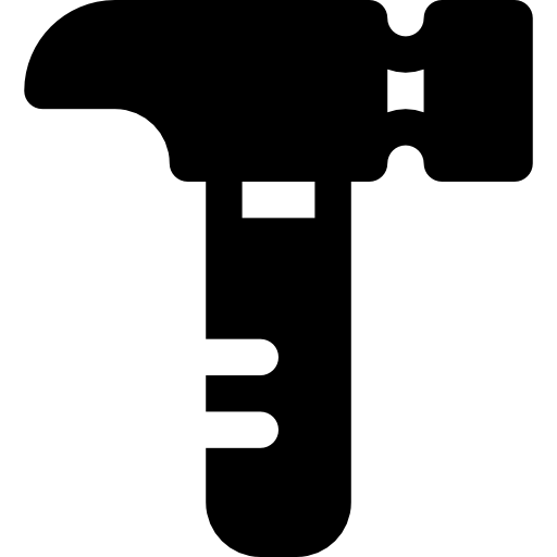 Hammer Basic Rounded Filled icon