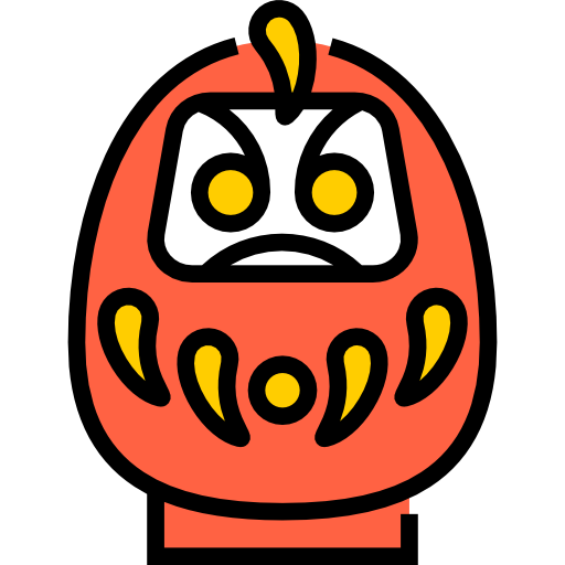 daruma Detailed Straight Lineal color icon