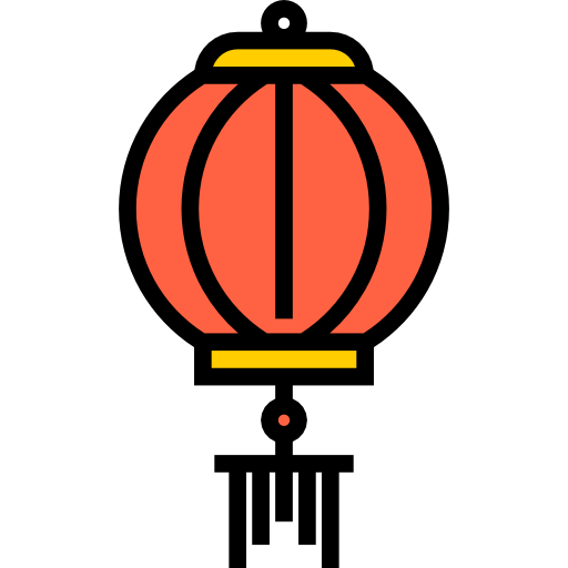 Paper lantern Detailed Straight Lineal color icon