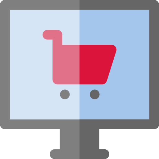 Online shopping Basic Rounded Flat icon