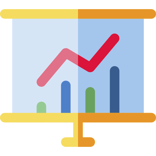 une analyse Basic Rounded Flat Icône