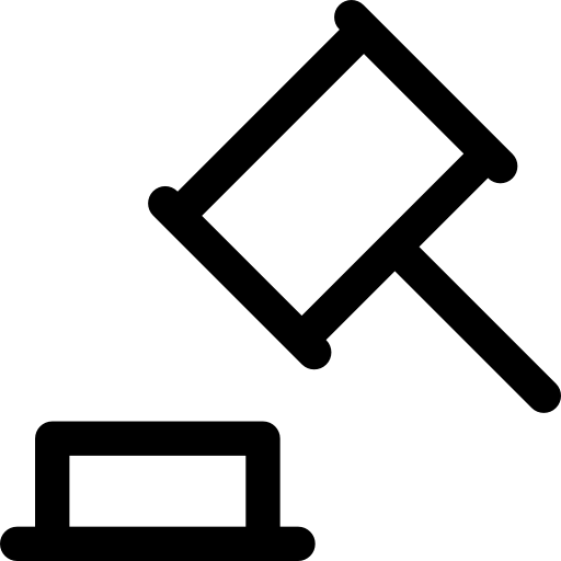 subasta Basic Rounded Lineal icono