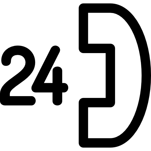 24時間 Basic Rounded Lineal icon