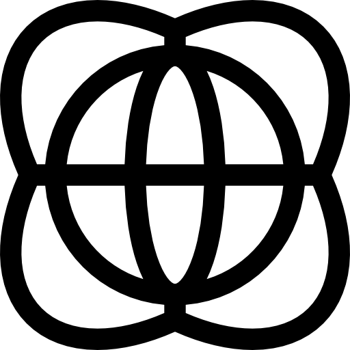 wereldwijd Basic Rounded Lineal icoon
