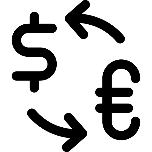 Обменный курс Basic Rounded Lineal иконка