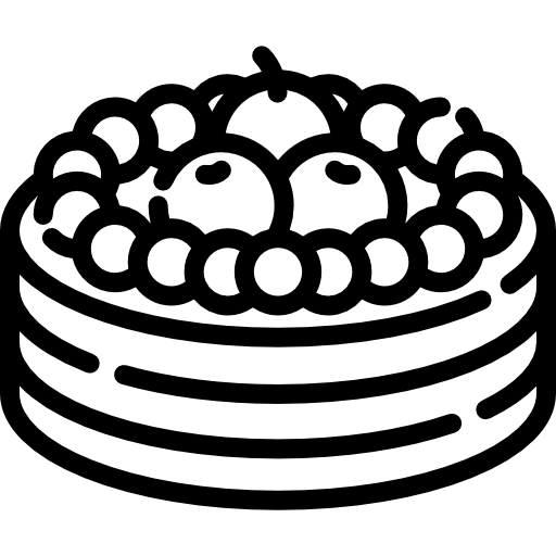 torta alla frutta Special Lineal icona