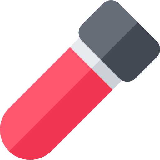 próbka krwi Basic Rounded Flat ikona