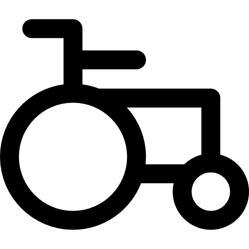 rollstuhl Basic Rounded Lineal icon