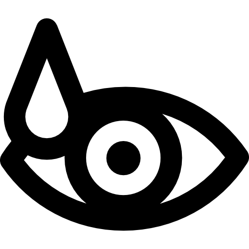 gotas para los ojos Basic Rounded Lineal icono